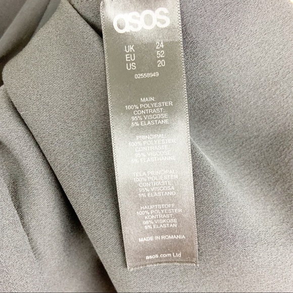 ASOS Curve Fold Over Pleat Short Sleeve Blouse - Picture 8 of 8